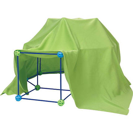 Будівельний Конструктор Халабуда 87 деталей + накидка, фото 1