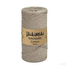 Еко Шнур Cotton Macrame, колір Капучіно