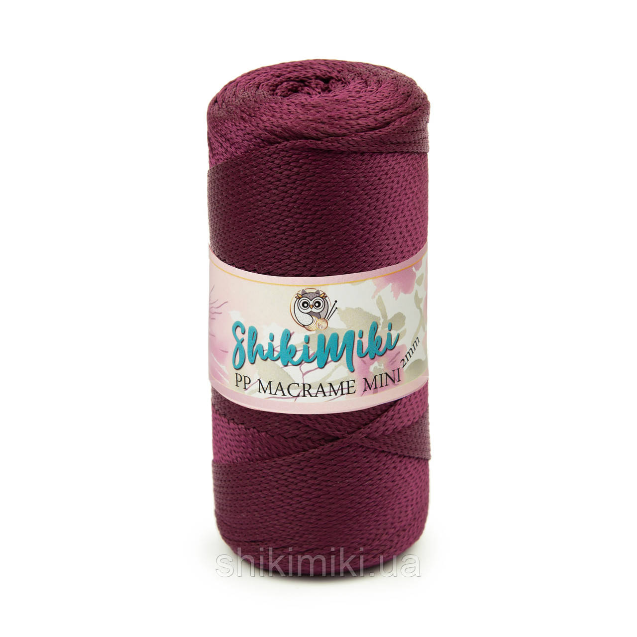 Трикотажний шнур поліпропіленовий PP Macrame, колір Баклажановий