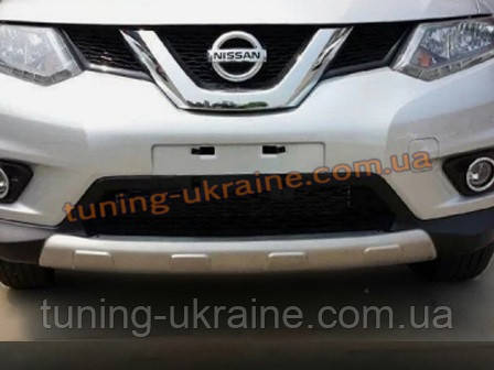 Накладки на бампер передняя и задняя Nissan X-Trail 2014+ - фото 1 - id-p226747992