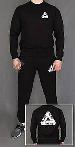 Спортивний чорний кежуал костюм palace