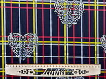 Тканина дайвінг темно-синього кольору "Вишуканість"