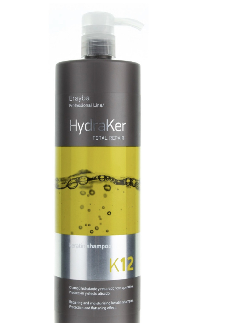 Шампунь кератиновий без сульфатів Erayba HydraKer K12 Keratin Shampoo 1000 мл