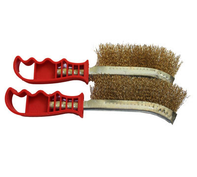 Щітка ручна для металу, пластмасова ручка