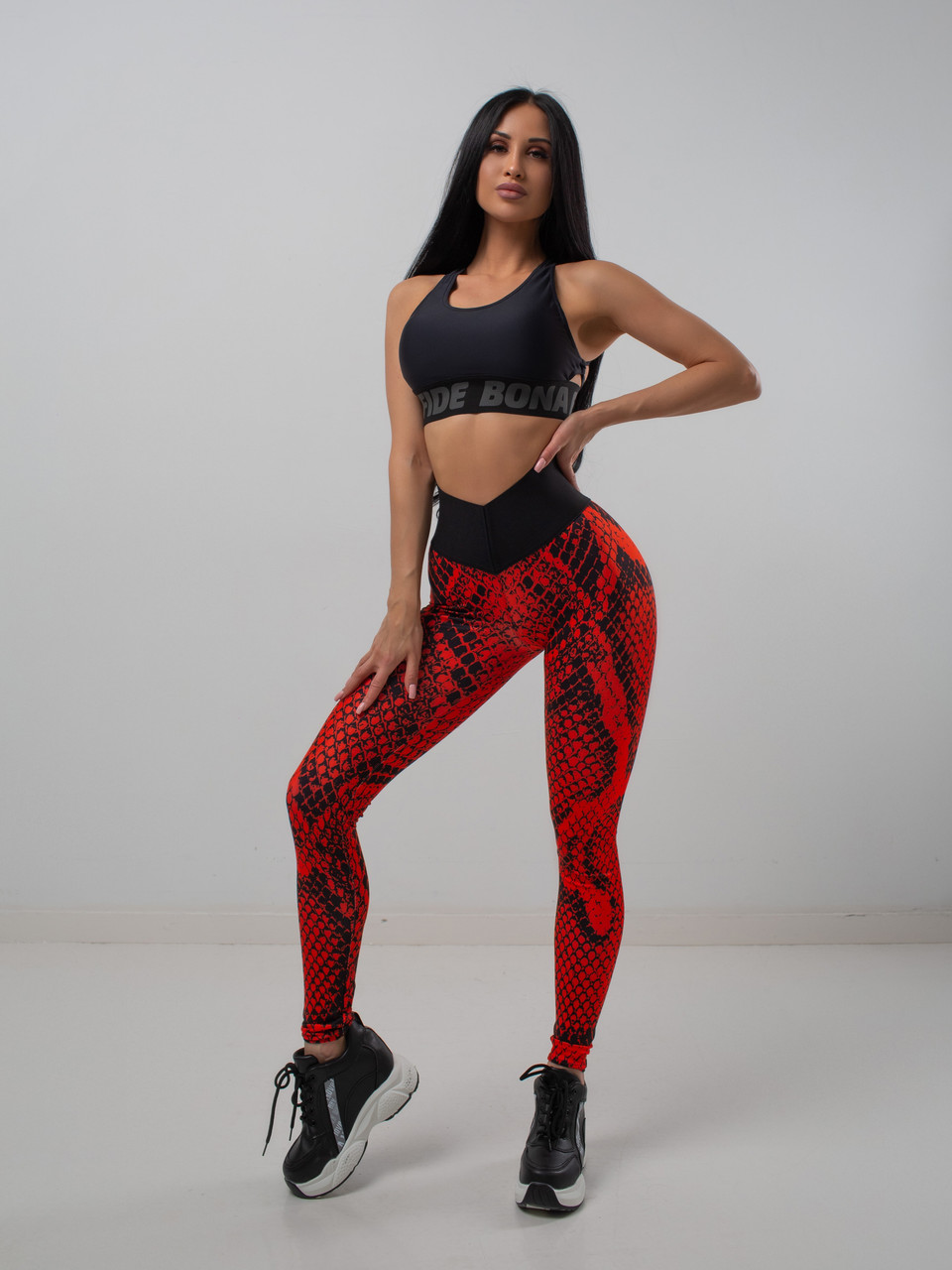 Лосини Bona Fide Bona Corsage Cobra "Red" XS червоні