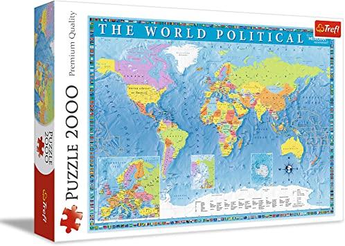 Пазл 2000 Політична карта світу (Political Map of The World)