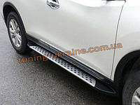 Пороги боковые оригинал в ML Style для Nissan X-Trail 2014