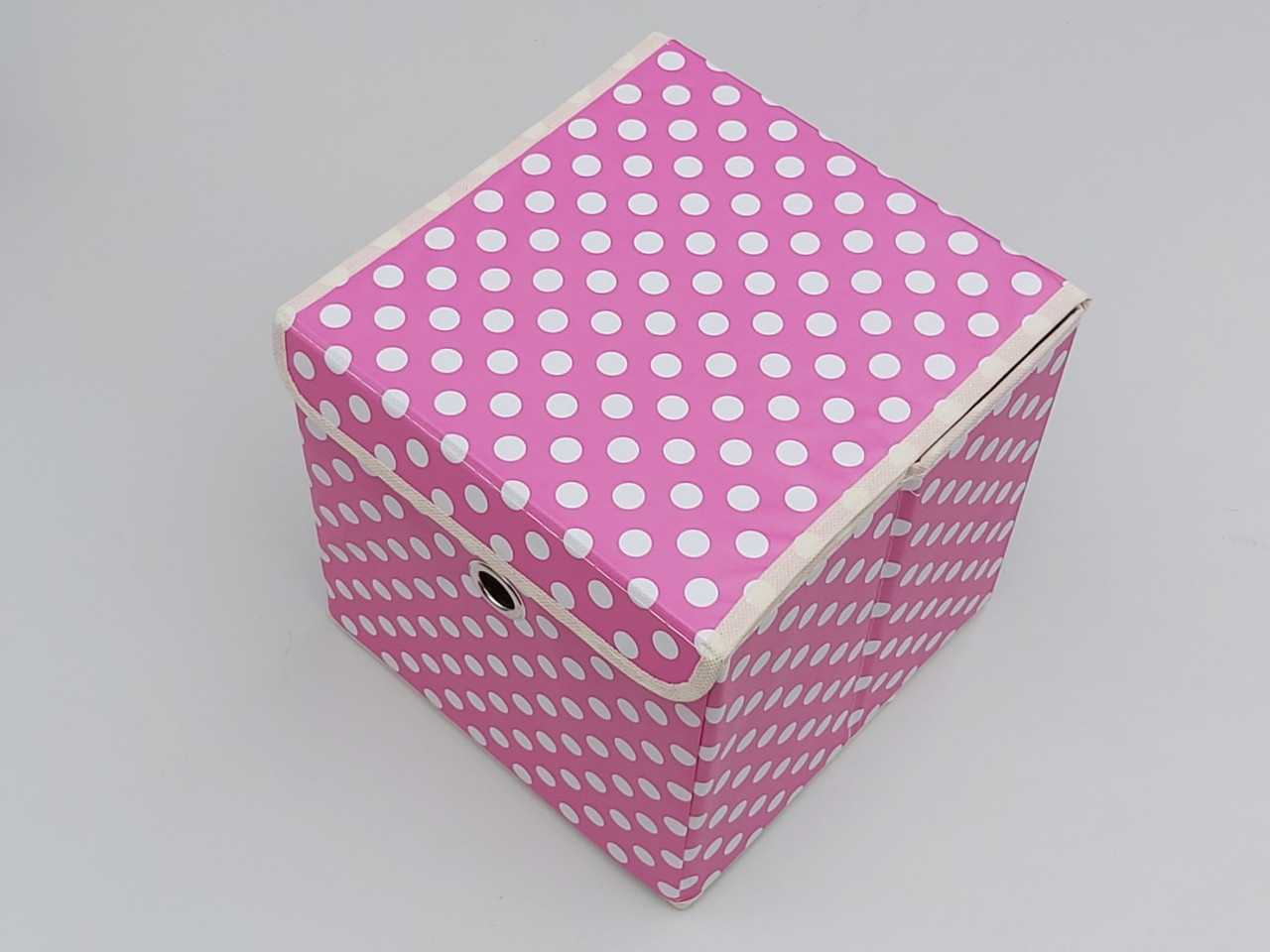 Коробка-органайзер Ш 25*Д 25*25 см. Колір рожевий для зберігання одягу, взуття чи невеликих предметів