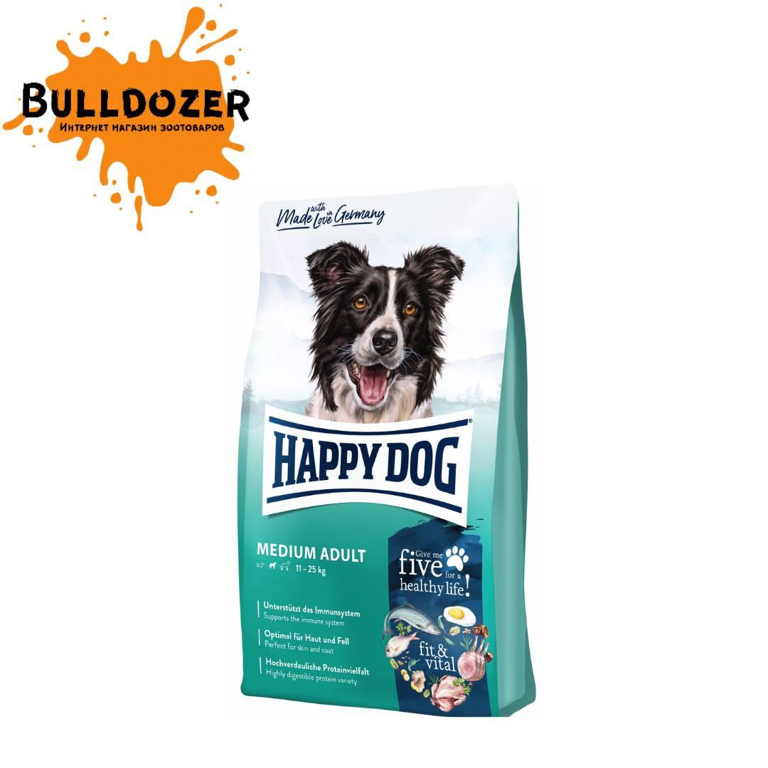 Happy Dog (Хеппі Дог) Supreme Fit & Wel Medium Adult - Сухий корм зі свійською птицею для дорослих собак середніх порід
