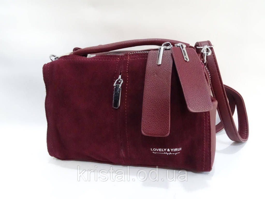 Клатч жіночий замшевий оптом 25*17 див. серії "Premium" №9561