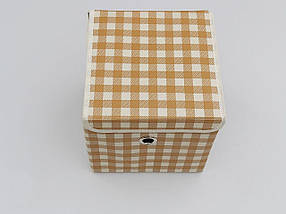 Коробка-органайзер Ш 25*Д 25*25 см. Колір коричневий для зберігання одягу, взуття чи невеликих предметів, фото 3