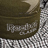 Крута чоловіча шапка Reebok Classic хакі Туреччина Рібок Брендовий Модна Хайповая зима Молодіжна VIP, фото 3