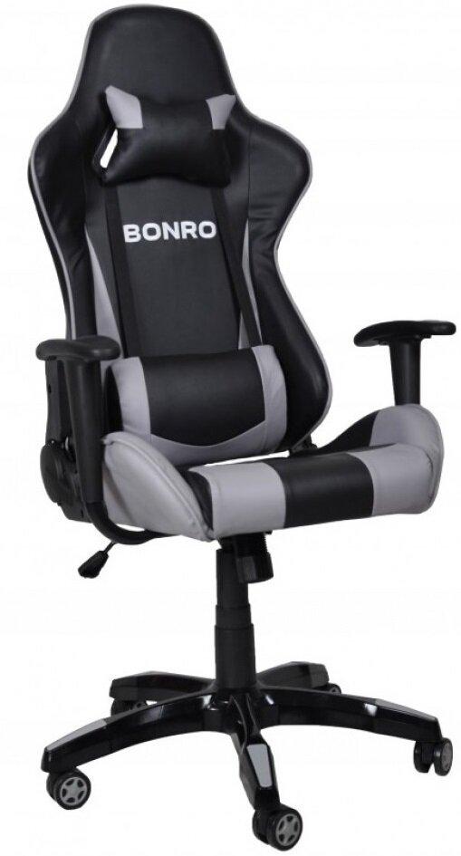Крісло геймерське Bonro 2018 сіре (40800017)