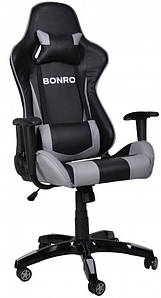 Крісло геймерське Bonro 2018 сіре (40800017)