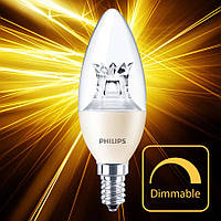 Светодиодная лампа Philips MAS LEDcandle DT 5.5-40W E14 B38 CL