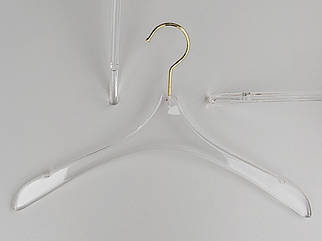 Довжина 39,5 см. Плічка серія Сristallo акрилові кришталево прозорі, Mainetti Group Італія