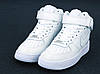 Кросівки Nike AIR Force 1 білі Найк Аір Форс високі шкіряні демісезон осінь чоловічі підліткові, фото 4