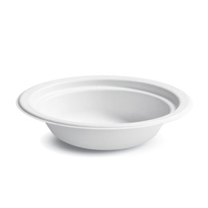 Паперові тарілки супові 500 мл 50 шт Чінет білі GTG  Future Smart, фото 1