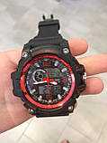 Цифровий наручний годинник з подвійним часом Skmei 1283 Black-Red, фото 4