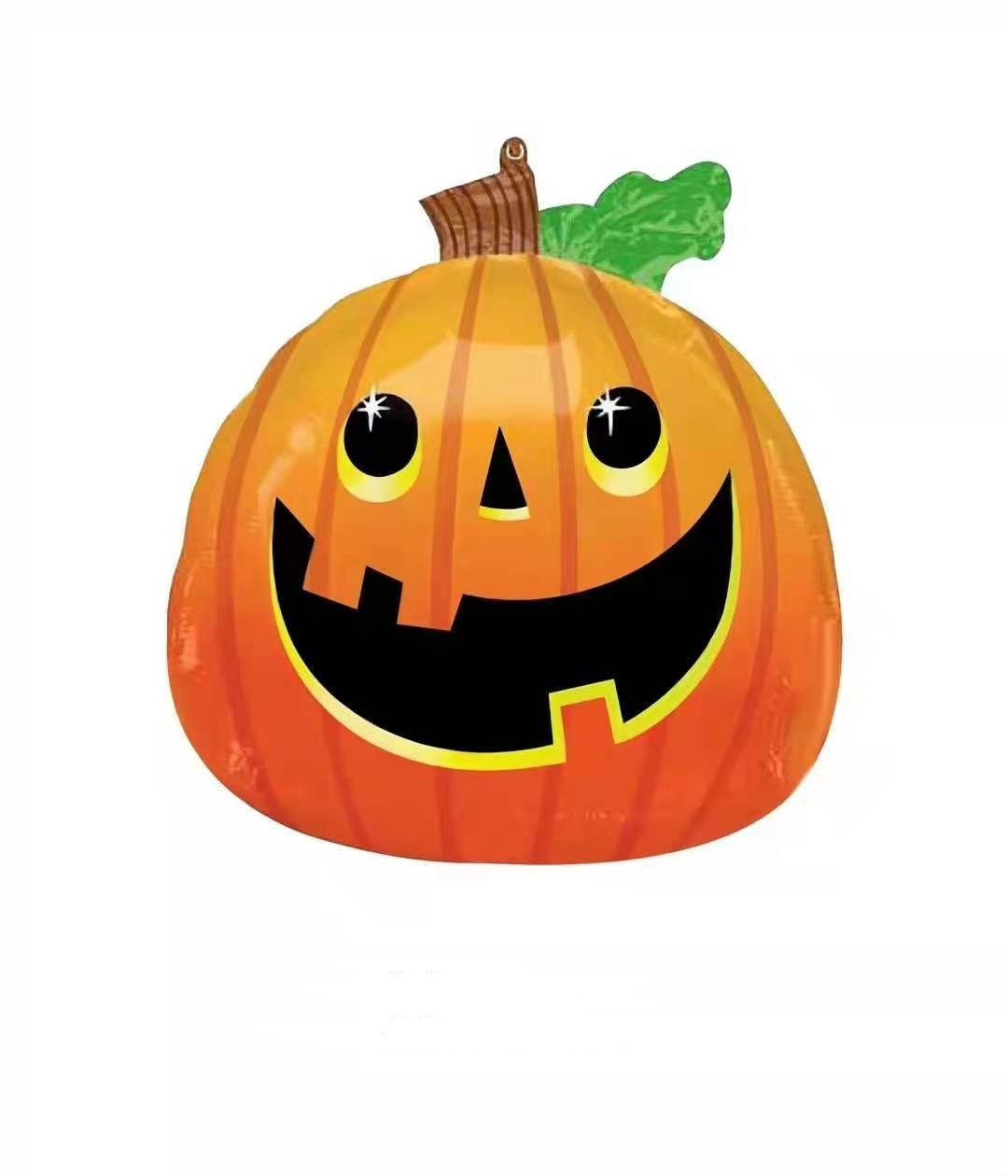 Фольгована велика куля усміхнений Гарбуз, кулі на Хелловін, 50/45 см