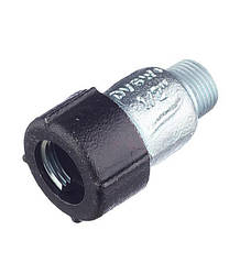 Затискна муфта 1/2" для сталевих і ПЕ труб c зовнішньою різьбою Gebo (Польща)