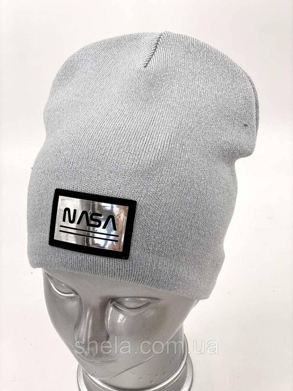 ОПТ, шапочка дитяча для хлопчика "NASA", на флісі, фото 1