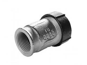 Муфта затискна 3/4" для сталевих і ПЕ труб QI з внутрішньою різзю для труб 24,5 — 27,3 мм Gebo (Польща)