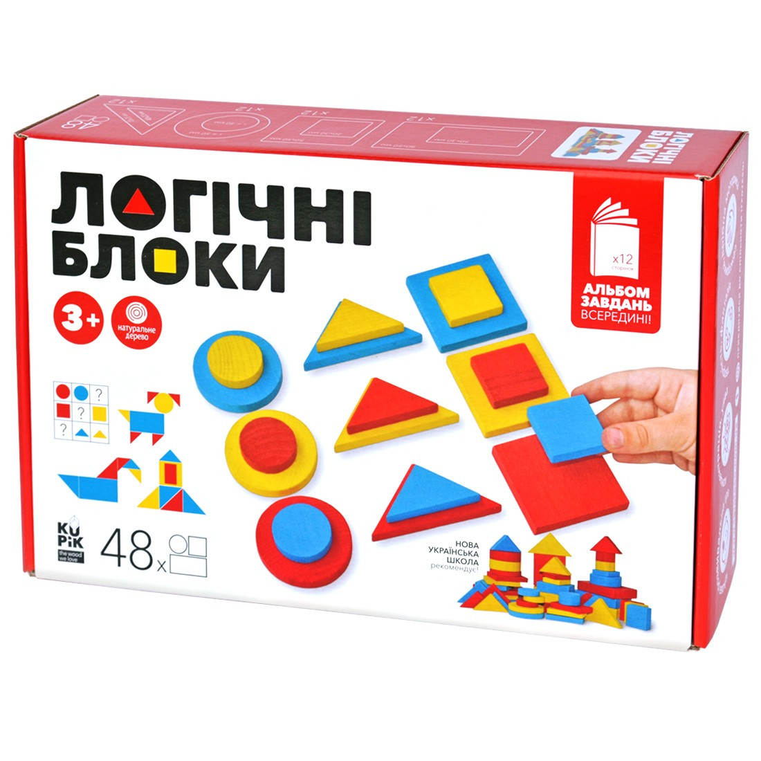 Логічні дерев'яні блоки Дьєнеша Ігротеко (900408), фото 1