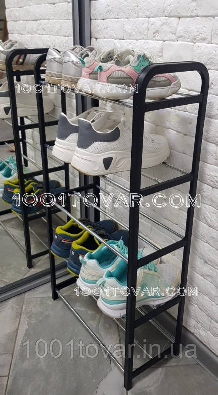 Взуттєва полиця-гойдалка на 5 ярусів Tatkraft Artmoon Labrador 42х19х70 см. вміщує 10 пар взуття, фото 1