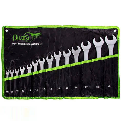 Набір ключів комбінованих 14шт Alloid ПК-2005-14М, фото 1