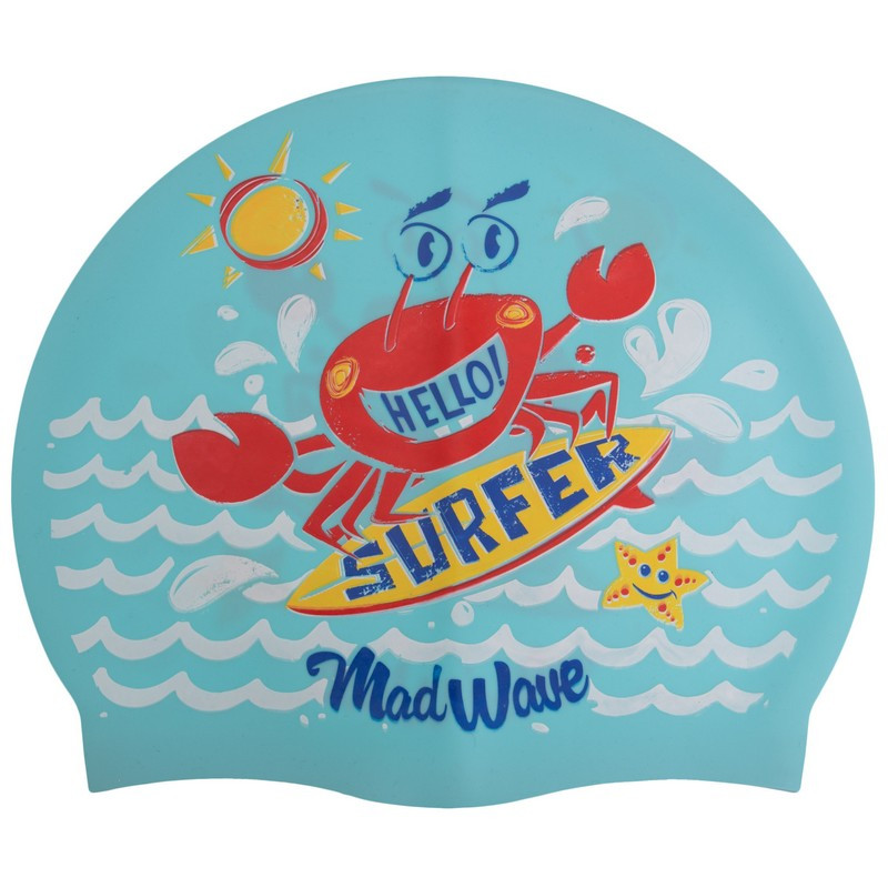 Шапочка для плавания детская MadWave Junior SURFER M057912 цвета в ассортименте - фото 8 - id-p1480279377