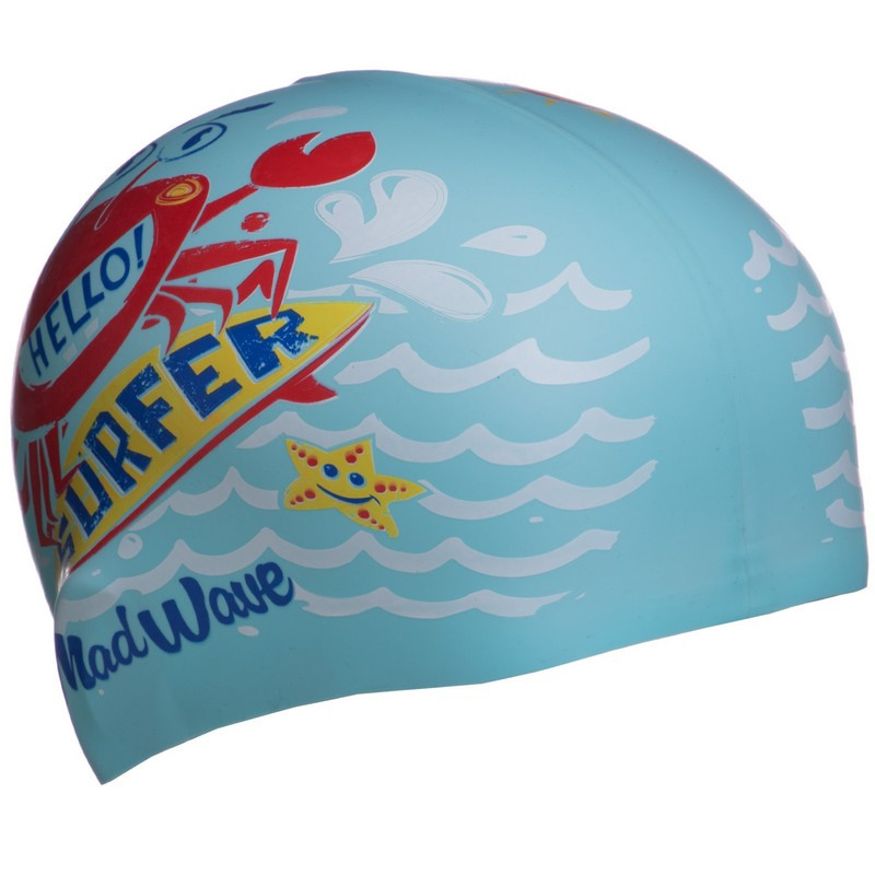 Шапочка для плавания детская MadWave Junior SURFER M057912 цвета в ассортименте - фото 9 - id-p1480279377