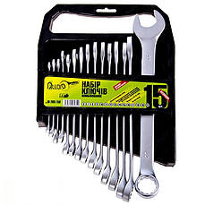 Набір ключів комбінованих 15шт Alloid ПК-2005-15М