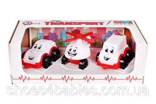Іграшка міні транспорт, 3 елементи