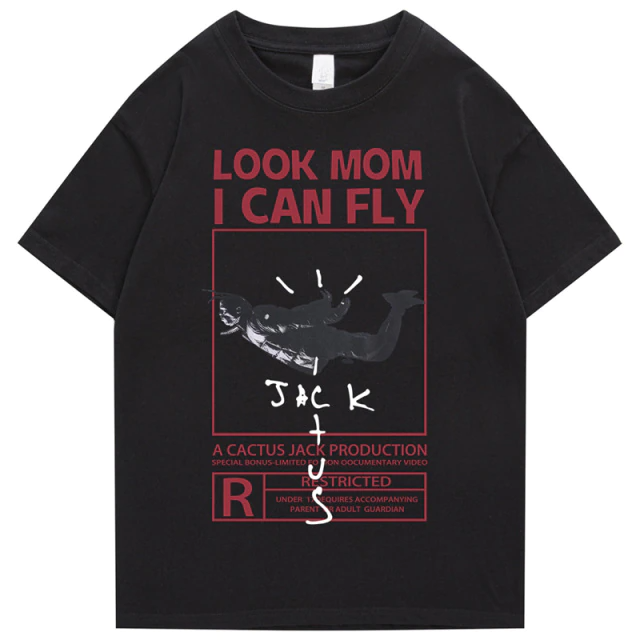 Футболка чорна LOYS Cactus Jack fly print XS