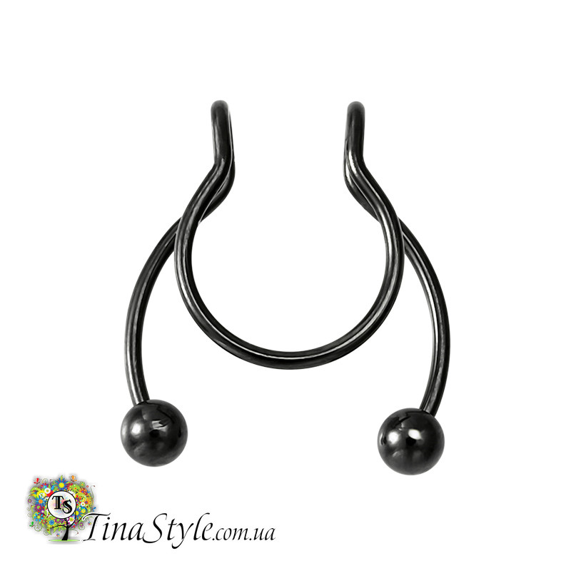 Септум обманка в нос клипс пирсинг кольцо в нос имитация пирсинга, фото 1