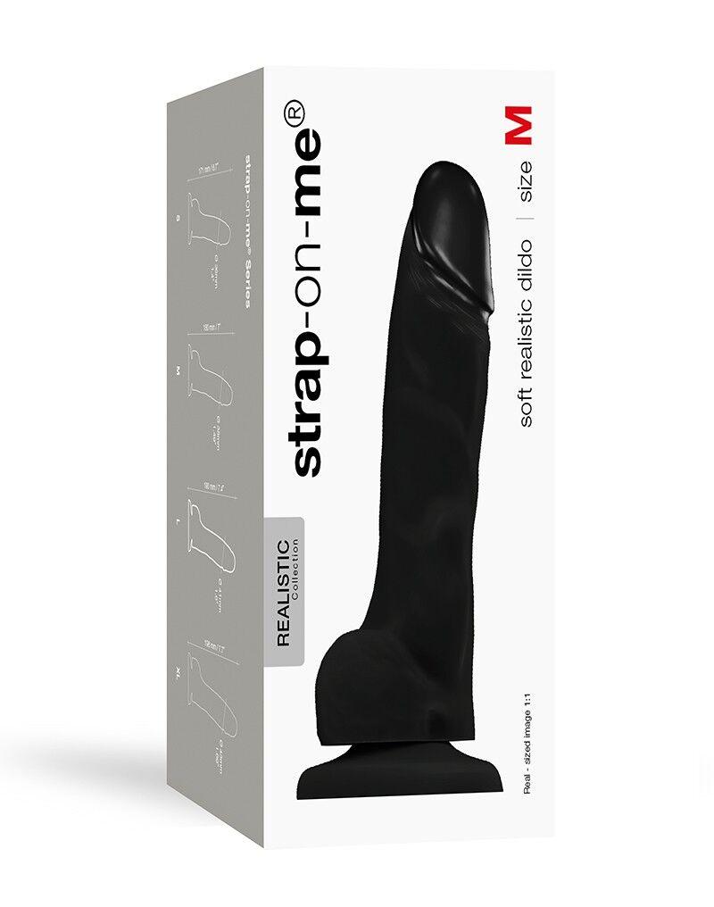 Силіконовий фалоімітатор на присосці Soft Realistic Dildo Strap-On-Me L