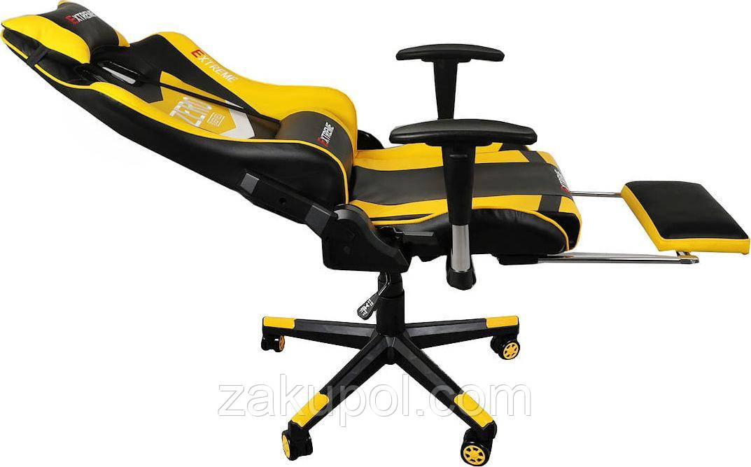 Крісло геймерське, ігрове, спортивне ZERO Extreme Yellow чорно жовте