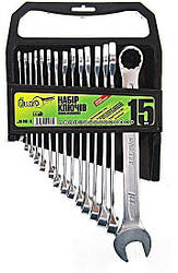 Набір ключів комбінованих 15шт Alloid ПК-2061-15