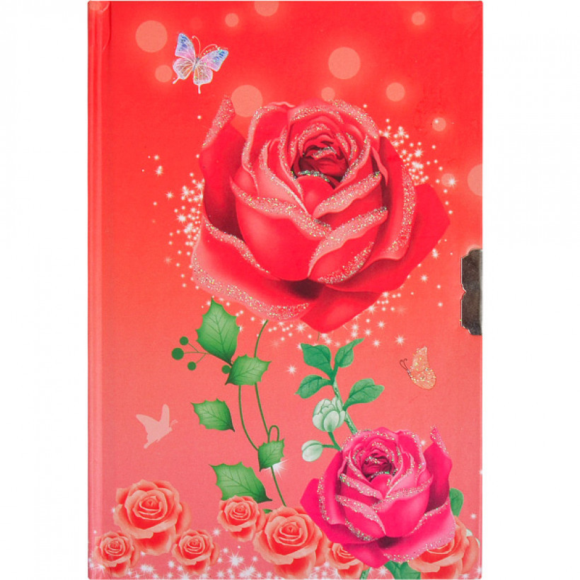 Блокнот дитячий на замочку Троянда в лінію арт. 32K0851, фото 1