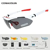 Тактические Очки "COMAXSUN" ( 5 сменных насадок) с поляризацией ( polarized ) с возможностью вставки диоптрии