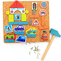 Дерев'яний іграшковий набір Cubika аплікація-1 (13883), фото 2