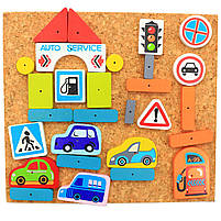 Дерев'яний іграшковий набір Cubika аплікація-1 (13883), фото 4