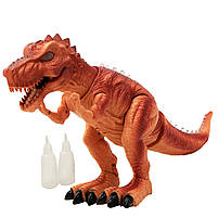 Іграшковий Динозавр «Тиранозавр» Dinosaurs World, дихає паром, ходить, світло, звук, 45 * 25 * 13 см, (881), фото 4