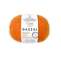 Gazzal SUPER KID MOHAIR (Супер Кид Мохер) № 64429 оранжевый (Пряжа мохер, нитки для вязания)