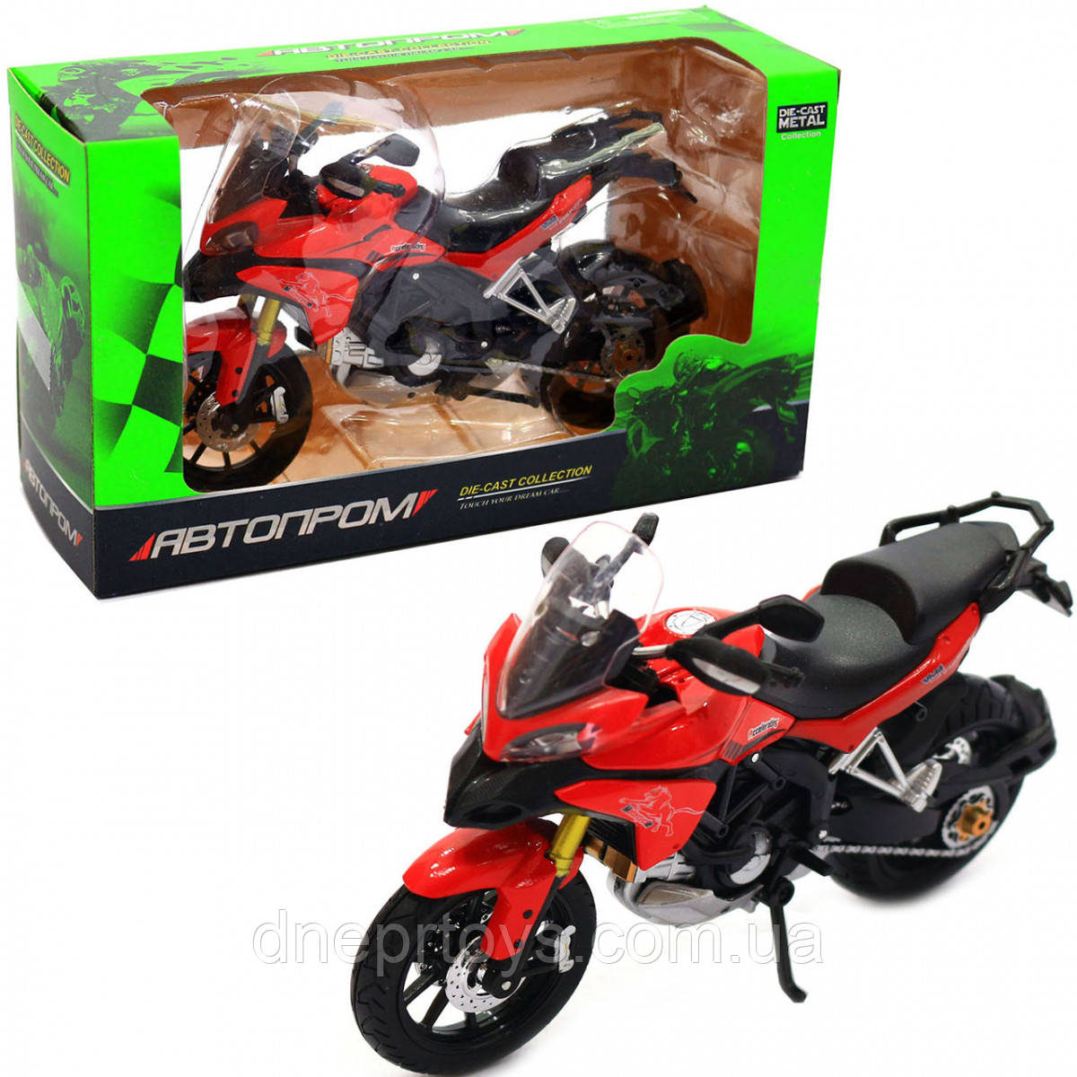 Мотоцикл Автопром HX-795, червоний, 16х5х10 см (7748), фото 1