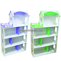 Іграшковий дерев'яний ляльковий будиночок Мішель 4. Облаштуйте будиночок для ляльок - Фіолетовий, фото 2