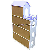 Іграшковий дерев'яний ляльковий будиночок Мішель 4. Облаштуйте будиночок для ляльок - Фіолетовий, фото 4