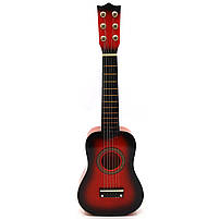 Іграшка дитяча гітара дерев'яна, струнна з медіатором, 52 см (M 1370), фото 6