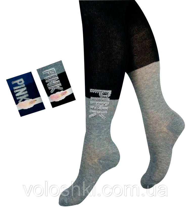 Колготи для дівчинки демісезонні, однотонні со.стразами, з бантиком, Pier Lone (розмір 13-14л.(158-164)), фото 1